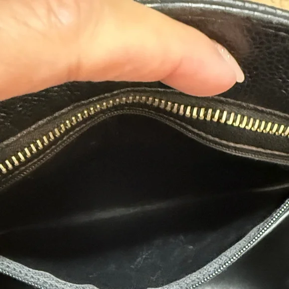 CHANEL Black Quilted Tote with Gold Accent w/COA - Picture 9 of 14